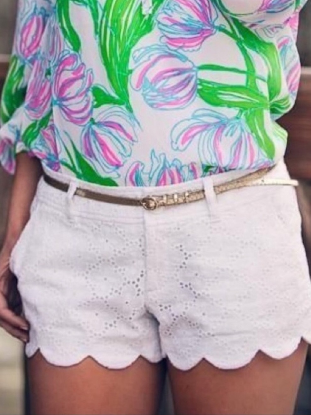 Lilly Pulitzer • Eyelet Buttercup White Shorts - 2